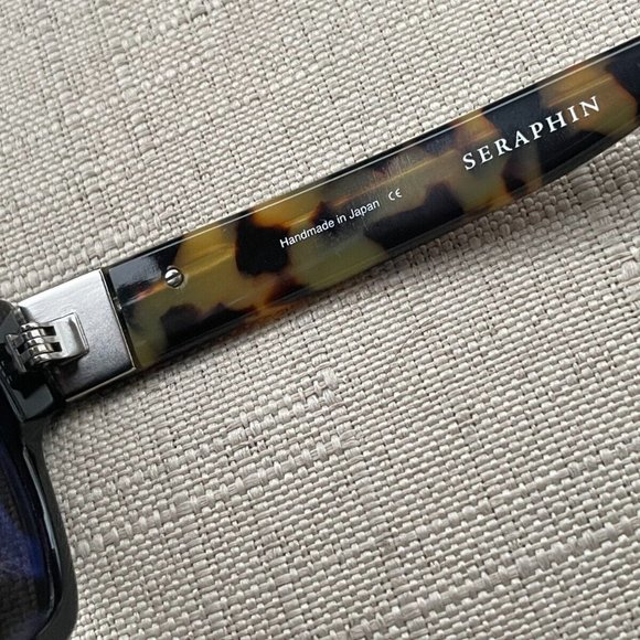 Seraphin Women Sunglasses Handmade in Japan Brown Tortoise/Black Eyewear WESTON